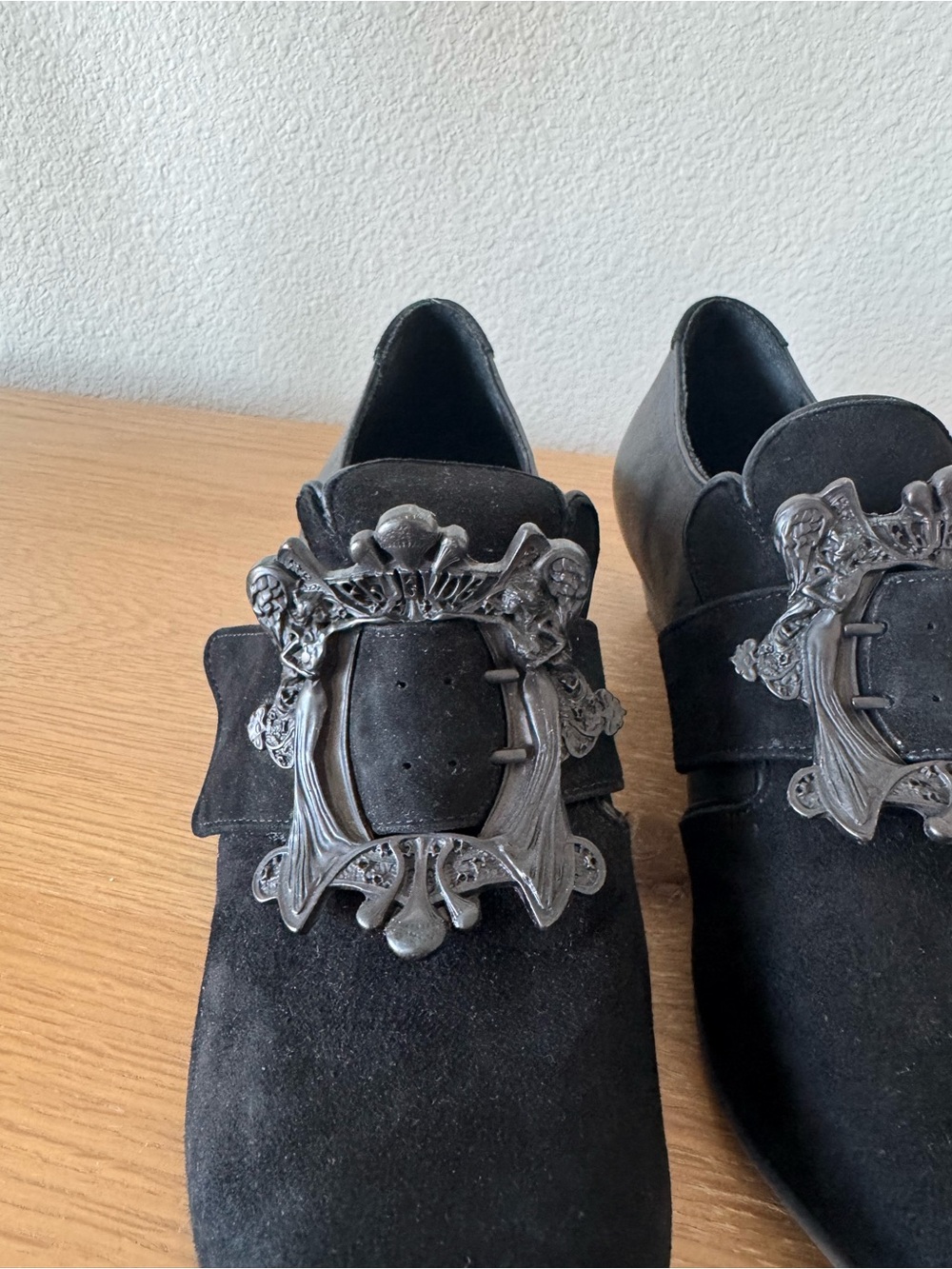 JOHN FLUEVOG DISCONTINUED TRUTH LUIZA LOAFERS WITH ANGEL BUCKLE SIZE 8.5 - Picture 4 of 13